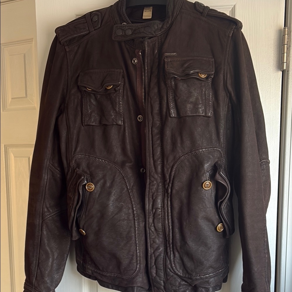 Men's Brown Leather Jacket